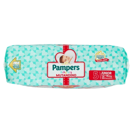 Pampers Baby-dry Mutandino Junior 18 + 18 pz